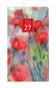 Wochentagebuch - Jakub - Lamino - Taschenformat - Blumen